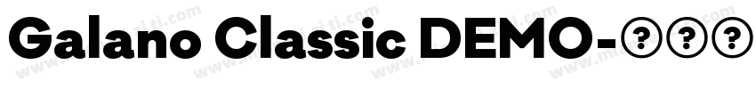 Galano Classic DEMO字体转换